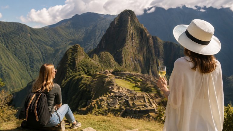Tour económico vs tour de lujo en Perú desde Uruguay